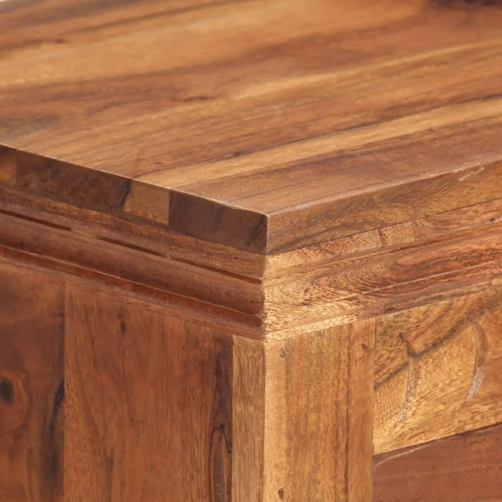 Solid Acacia Wood Sideboard Cabinet with 2 Drawers and 2 Doors U489