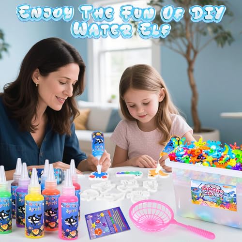 Magic Water Elf Toy Kit with 24 Magic Gels and 24 Shape Molds U928