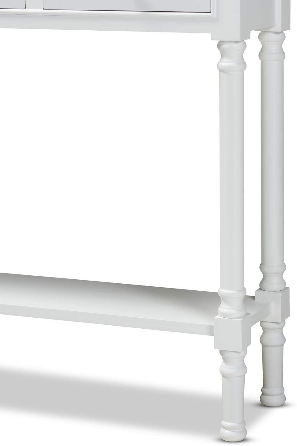 White 3-Drawer Wood Console Table M90247
