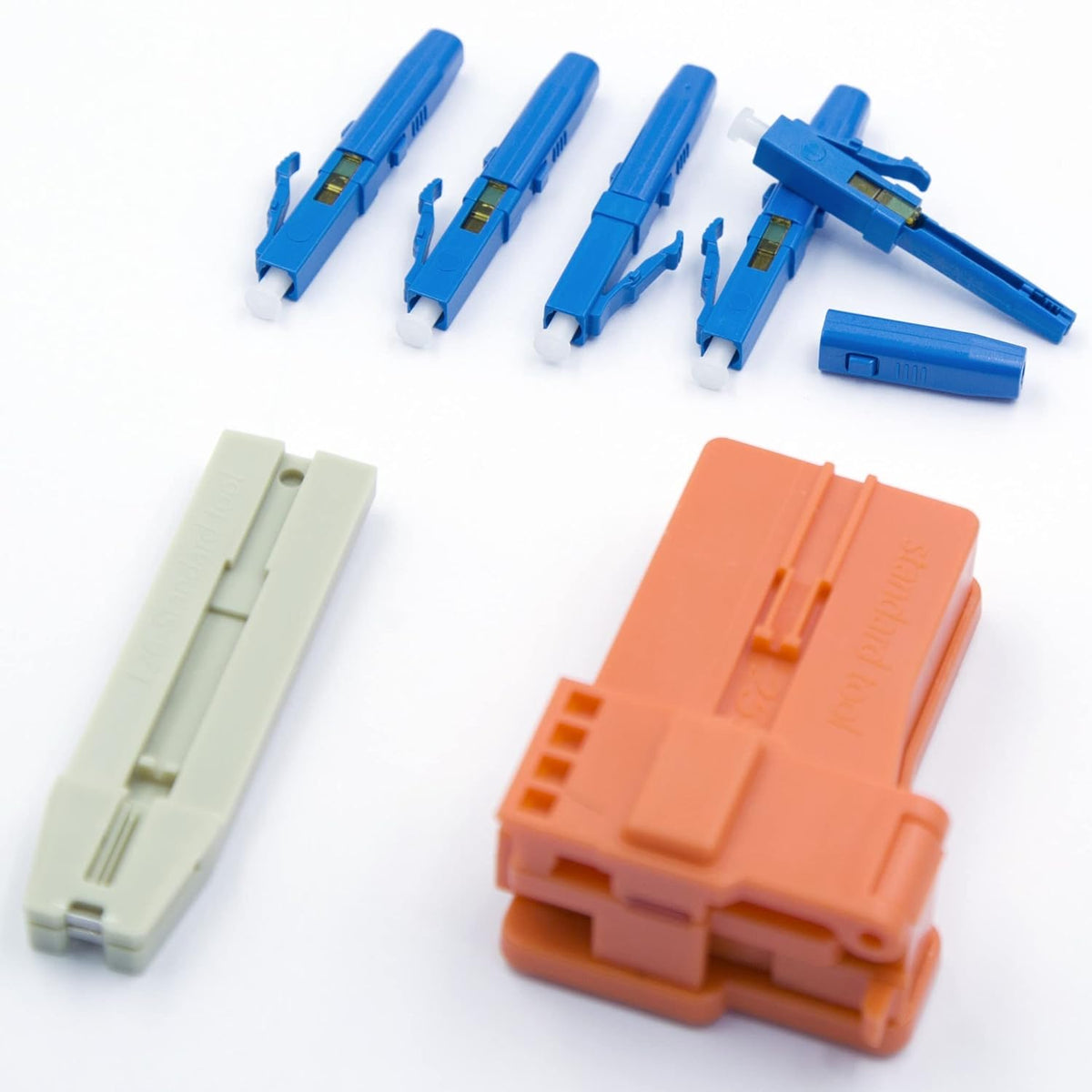 200pcs LC UPC Fiber Optic Quick Connector Single Mode 9/125 Q799