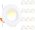 12 Pack 5/6 Inch LED Recessed Lighting, Dimmable Downlight V840