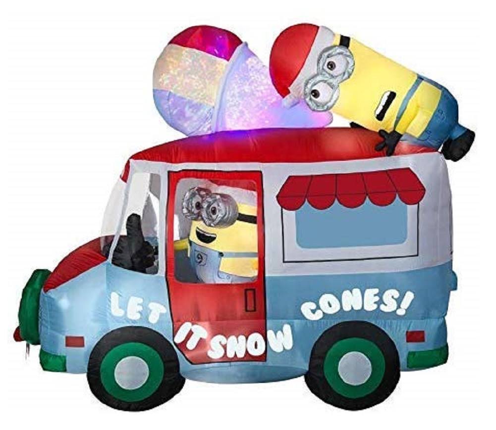 Inflatable Holiday Truck with Swirling Kaleidoscope W839
