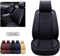 Brown Faux Leatherette Car Seat Covers Set T4590