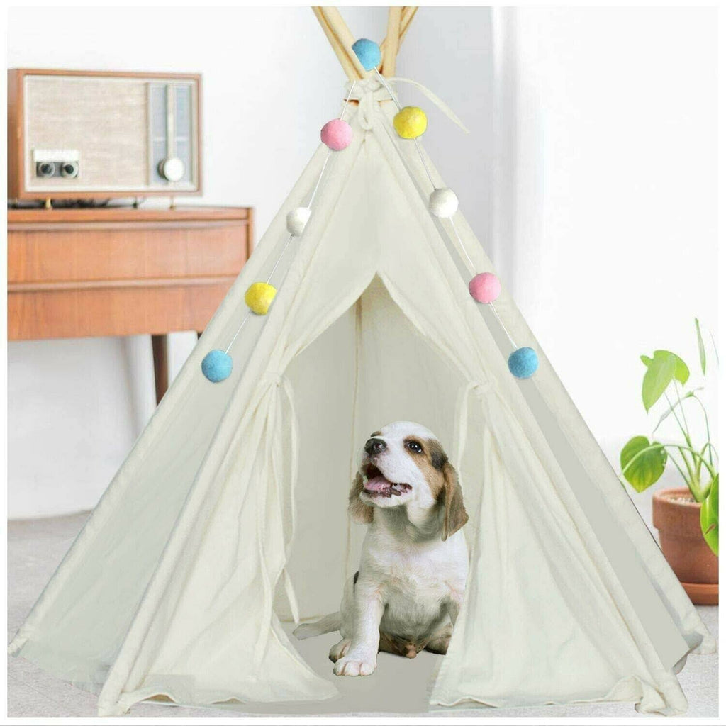 Foldable Cotton Canvas Pet Bed V1076