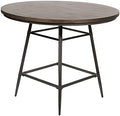 45 Round Counter Height Dining Table in Weathered Brown Gray H2703