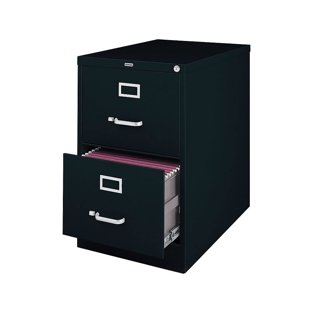 Black 2 Drawer Legal Size File Cabinet U81531