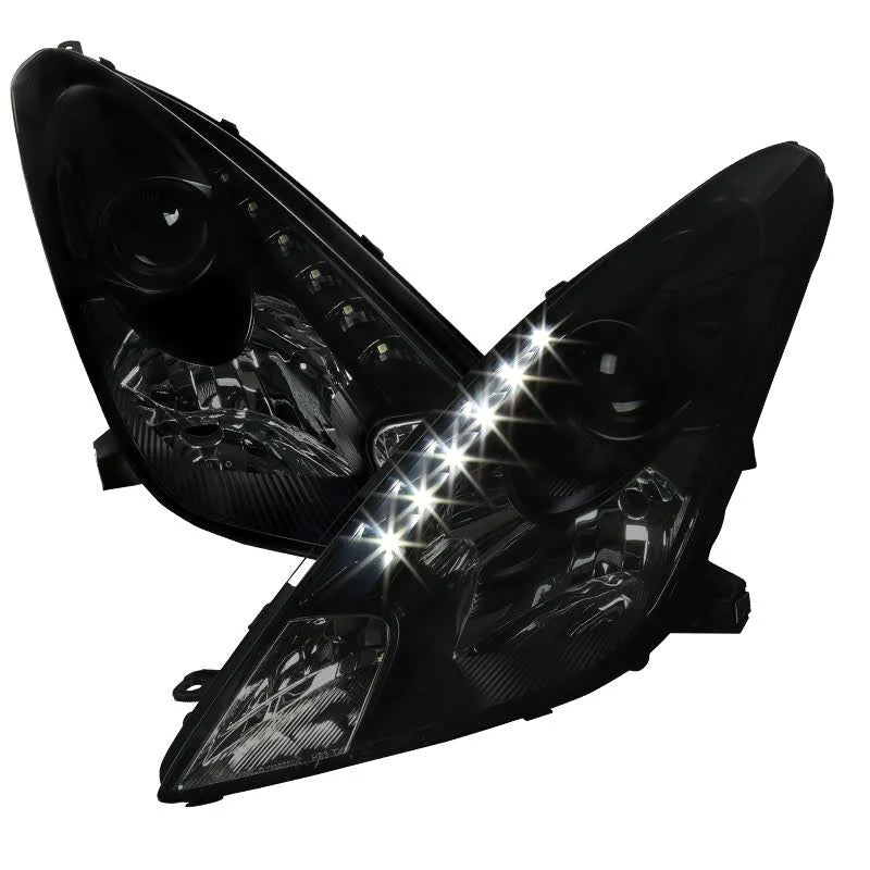 Black LED Projector Headlights Left+Right K1040