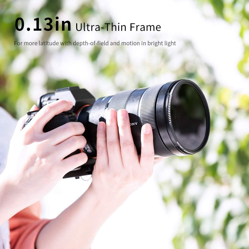 52mm Fixed ND Lens Filter Kit, ND4 ND8 ND64 ND1000 Filter Set with 4-Filter Pouch E626