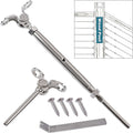 T316 Stainless Steel Adjustable Angle Cable Railing Hardware Kit 30 Pack V10444