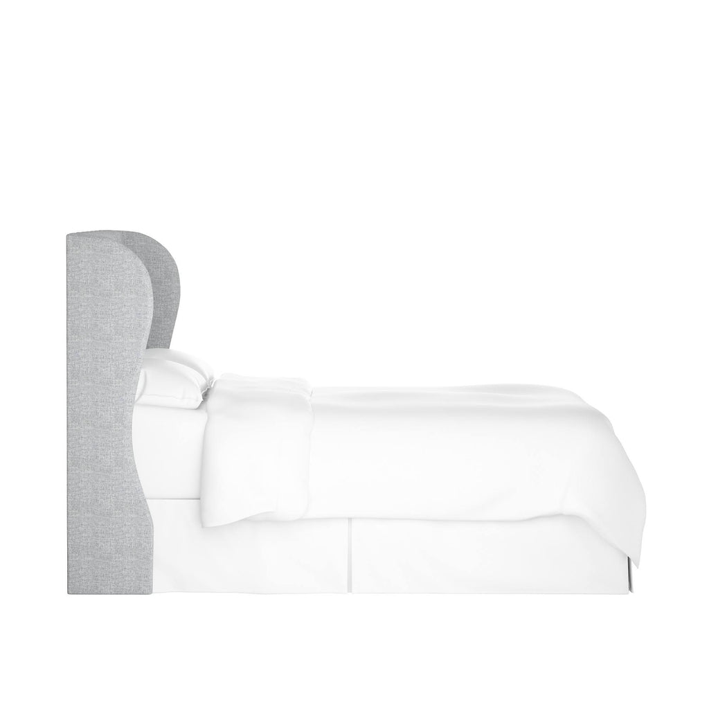 California King Medium Gray Linen Headboard C111307