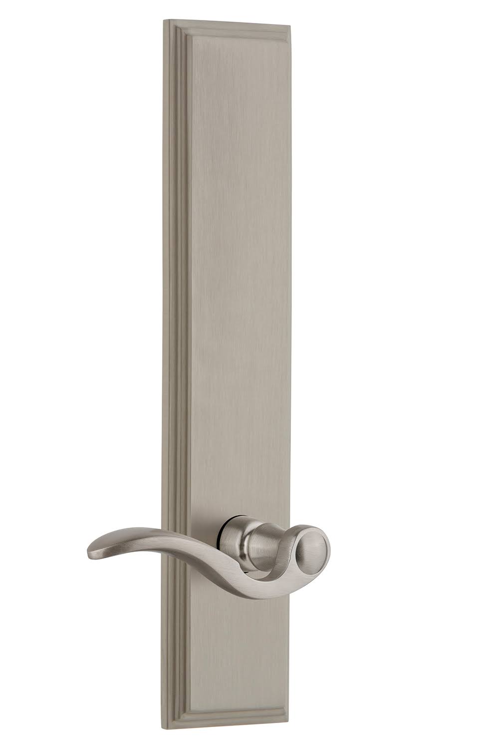 Satin Nickel Tall Plate Dummy Lever R892853