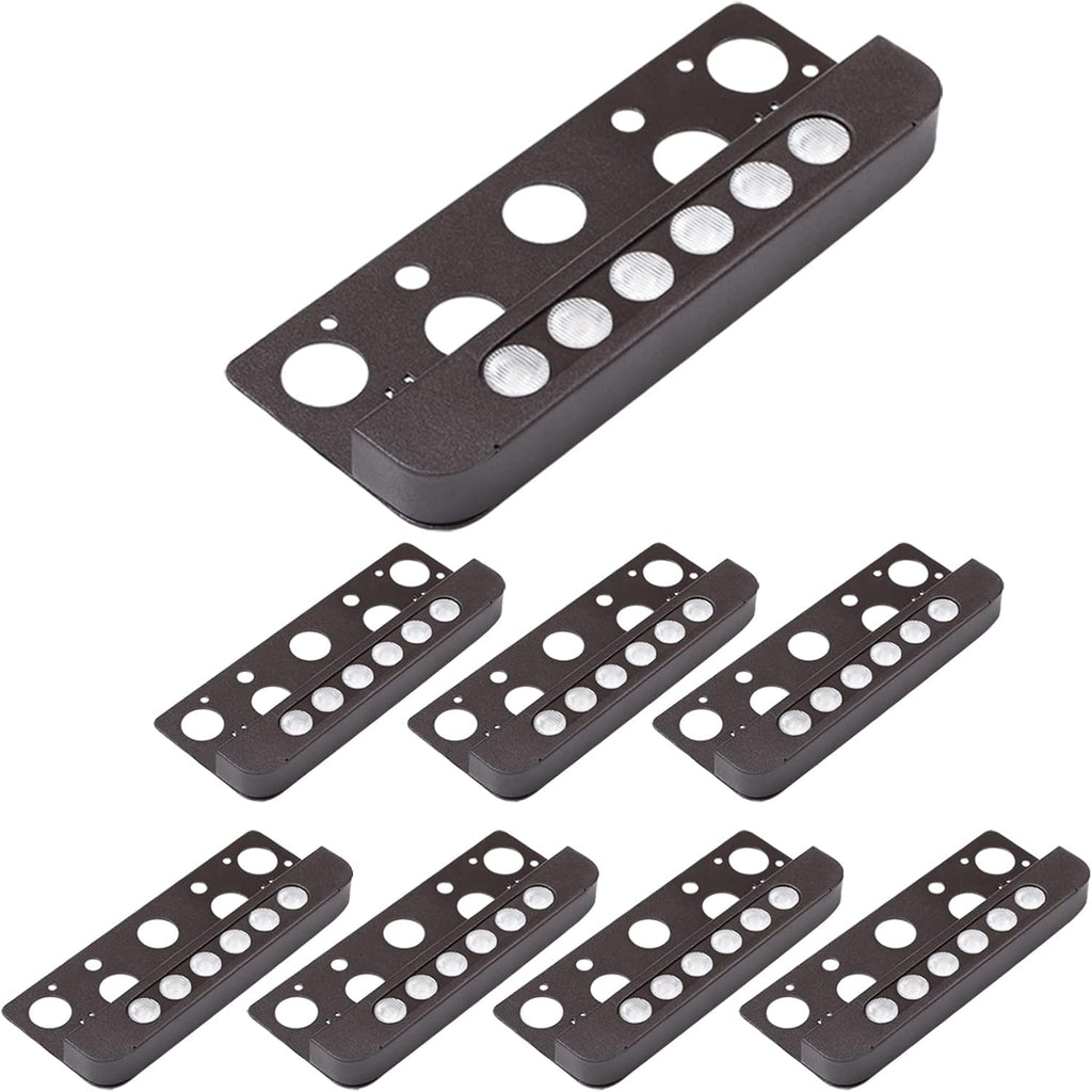 7 Inch 8-Pack 12V Low Voltage Hardscape Paver Light IP65 Waterproof 3W 2700K X322