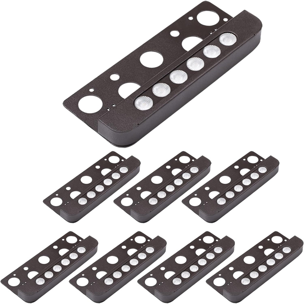 7 Inch 8-Pack 12V Low Voltage Hardscape Paver Light IP65 Waterproof 3W 2700K X322
