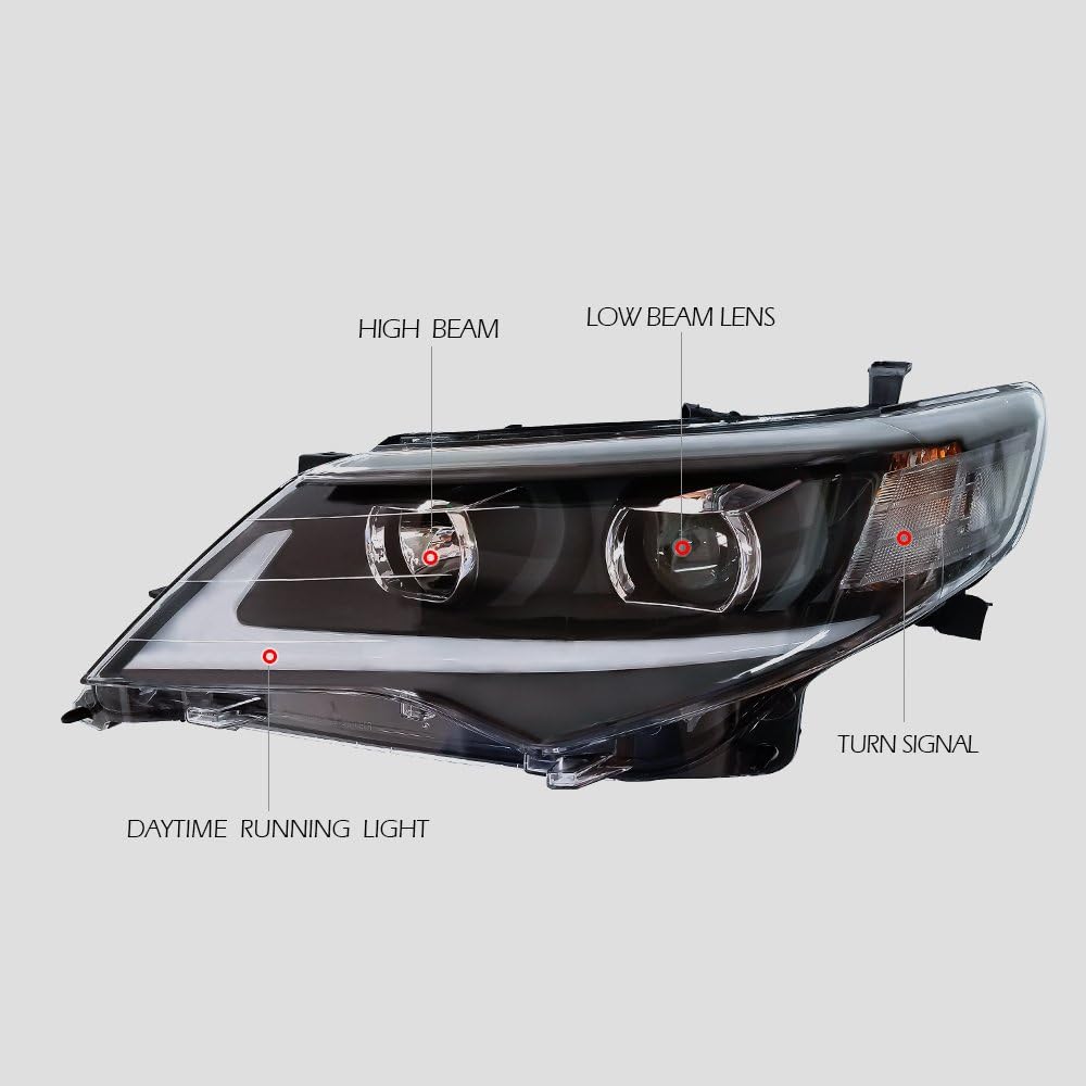 LED DRL Projector Headlights R497