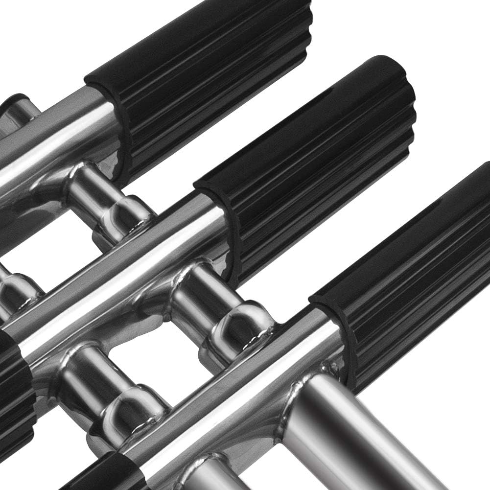 Dual Vertical Telescoping 3 Step Stainless Steel Boat Ladder I417