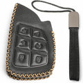 Black Leather Key Fob Case Cover Pack of 2 U542417