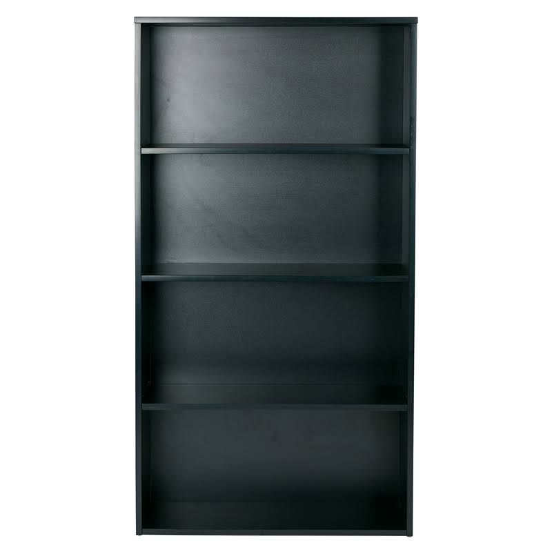 Black 4 Shelf Bookcase S7510