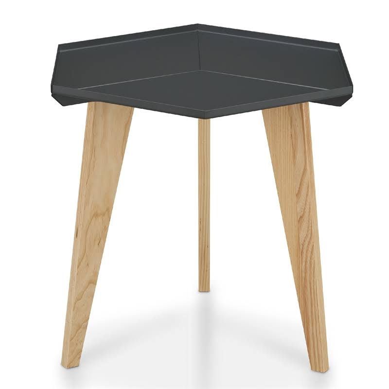 Gray Metal End Table A500