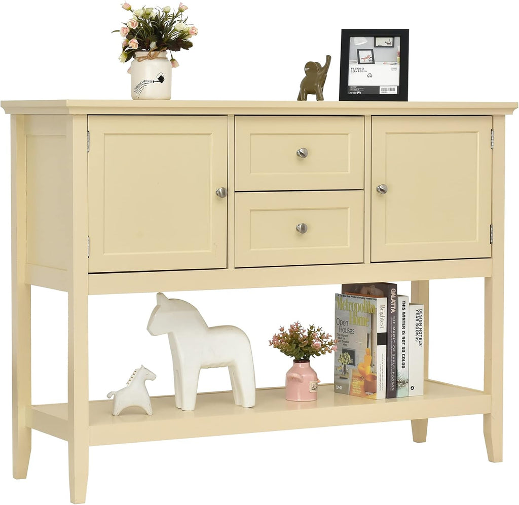 Grey Buffet Cabinet with Storage X7716