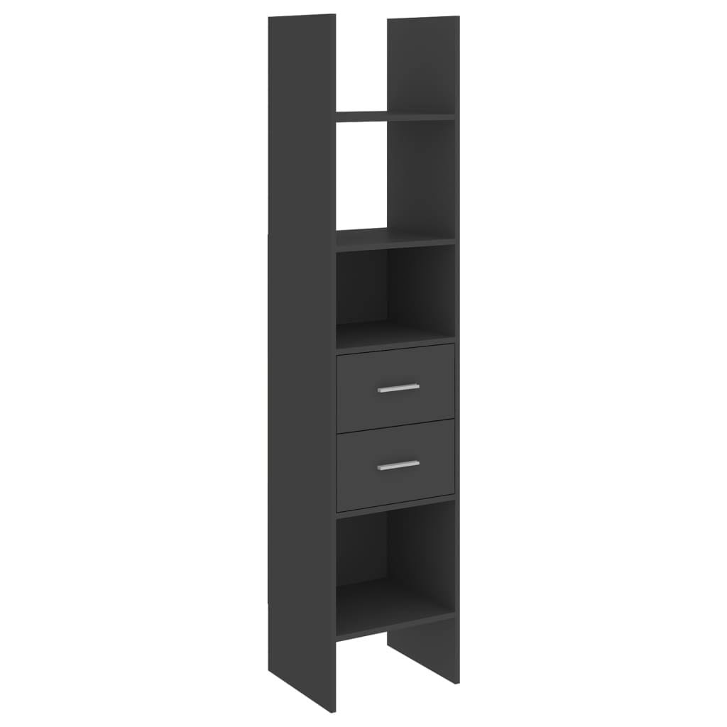 Gray Chipboard Book Cabinet D189