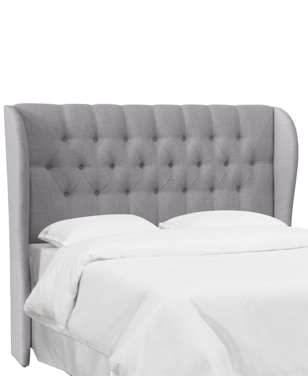 California King Medium Gray Linen Headboard C111307