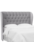 California King Medium Gray Linen Headboard C111307