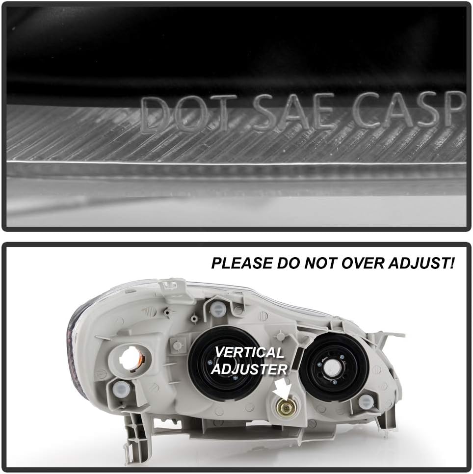 Black Replacement Headlights Driver + Passenger Side M2387