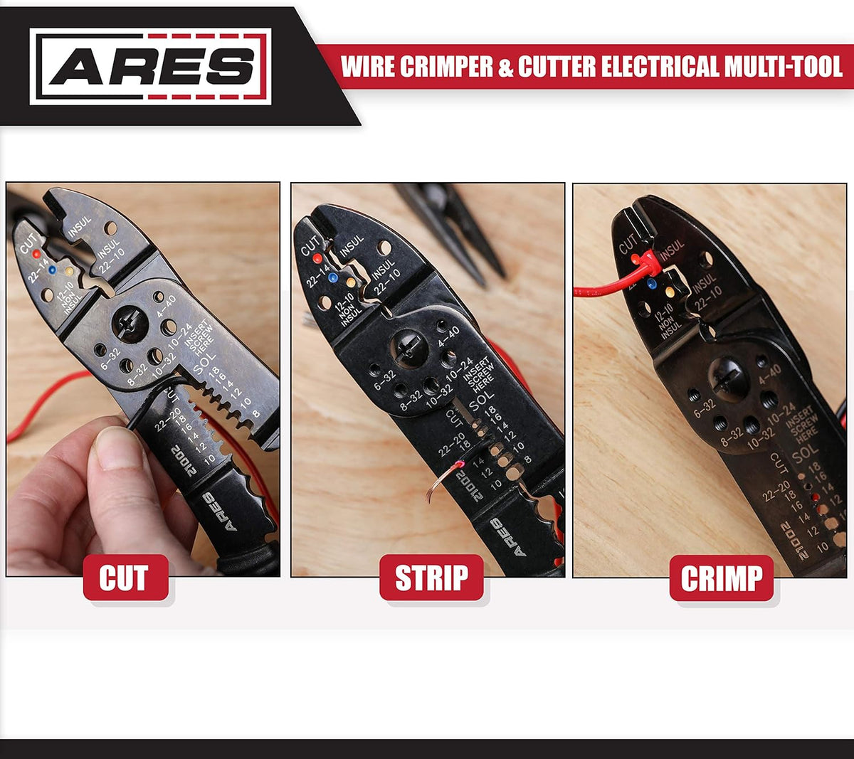 9-inch Wire Stripper Crimper and Cutter Electrical Multi-Tool R73444