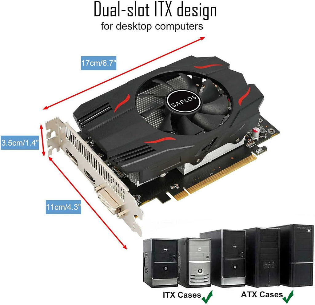 Radeon RX 550 4GB GDDR5 128-Bit Graphics Card V53342