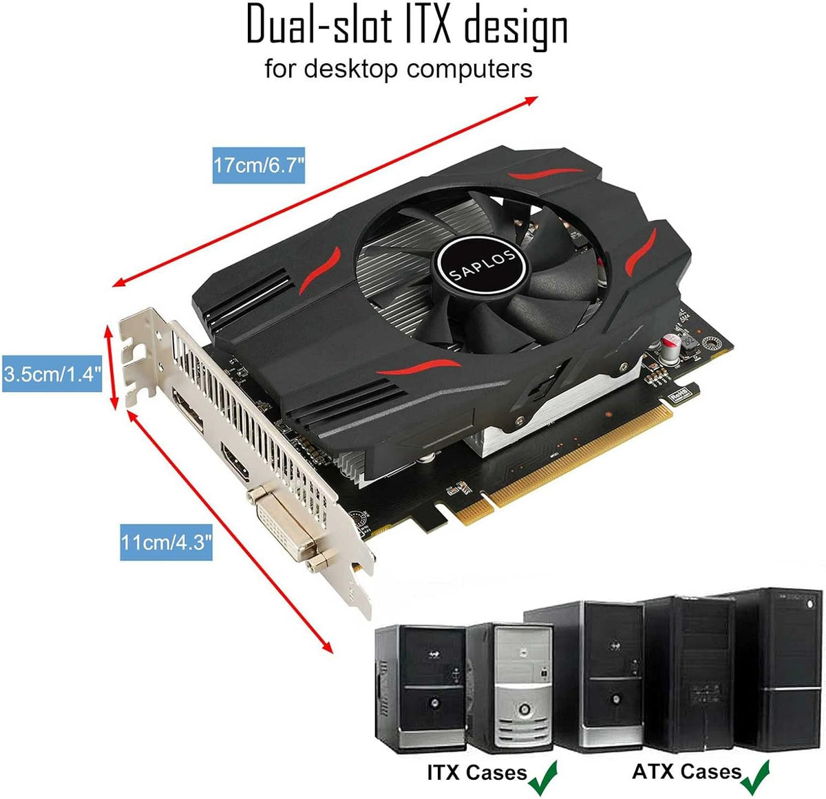 Radeon RX 550 4GB GDDR5 128-Bit Graphics Card V53342