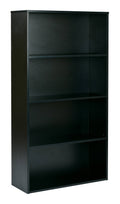 Black 4 Shelf Bookcase S7510