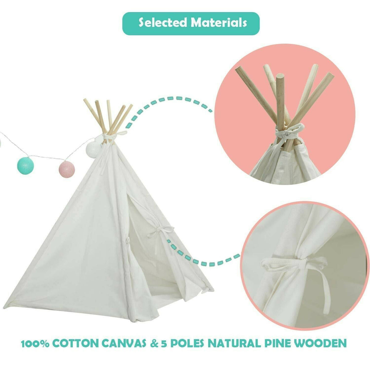 Foldable Cotton Canvas Pet Bed V1076