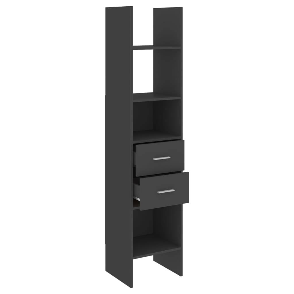 Gray Chipboard Book Cabinet D189