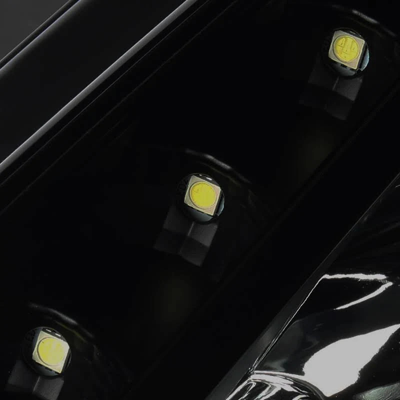 Black LED Projector Headlights Left+Right K1040