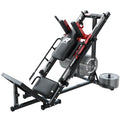 Adjustable Leg Press Hack Squat Machine with Weight Storage J46303