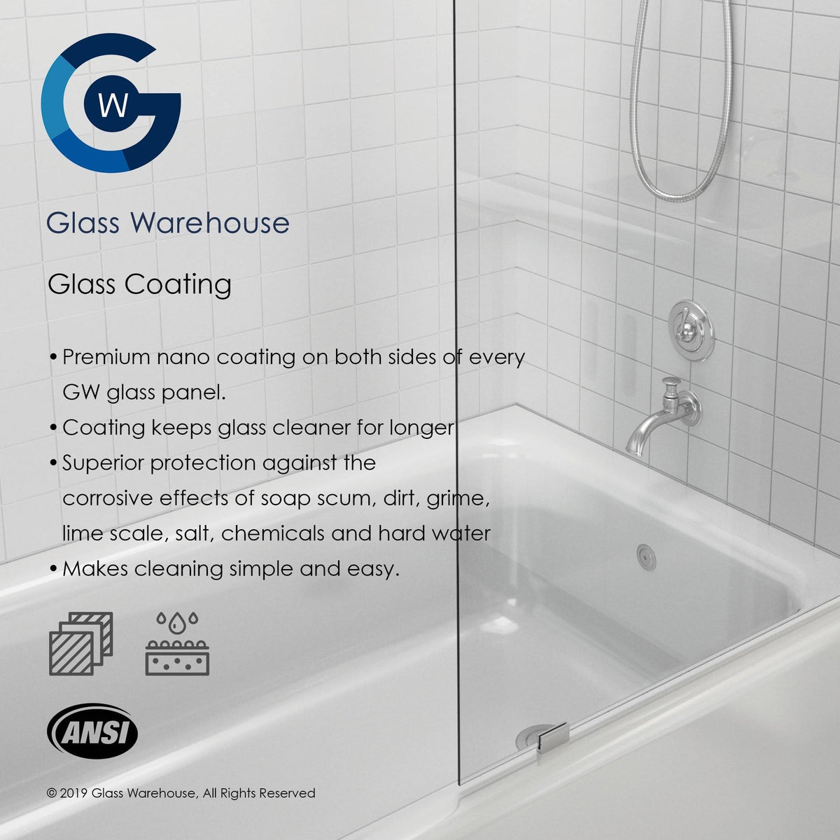 Frameless Shower Door Oil Rubbed Bronze A169