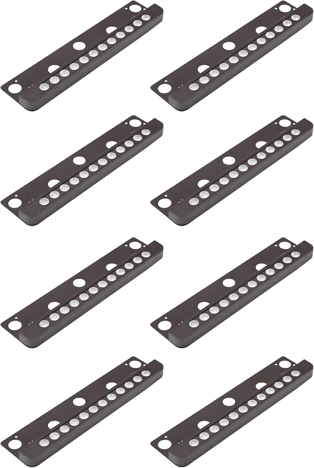 7 Inch 8-Pack 12V Low Voltage Hardscape Paver Light IP65 Waterproof 3W 2700K X322