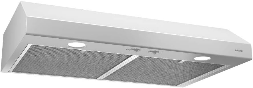 White 36-inch Under Cabinet Range Hood with Light R371226