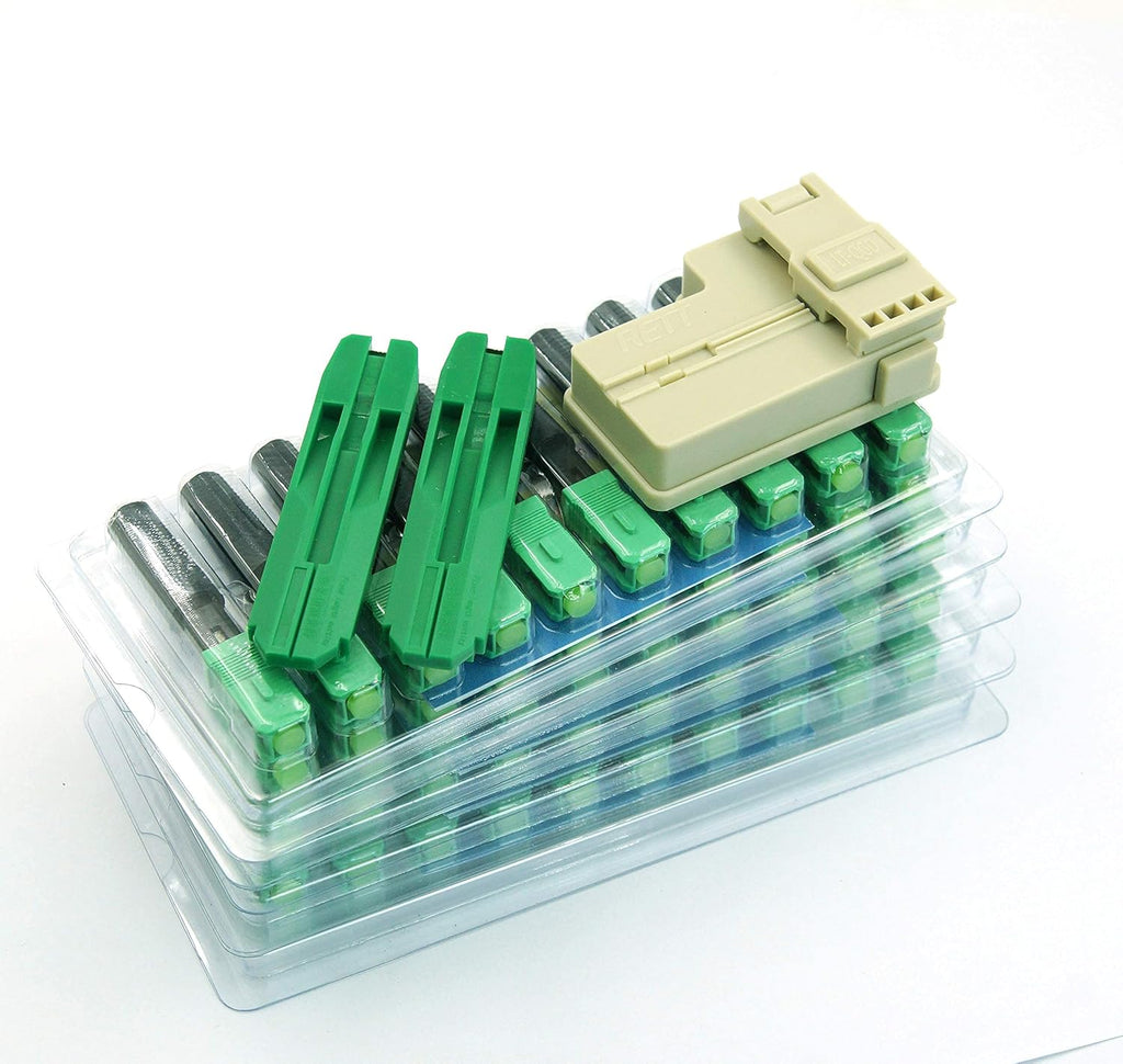 100pcs SC APC Fiber Optic Quick Connector Single Mode 9/125 Pack of 2 H232260