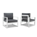 White Set of 2 Casual Chair S975