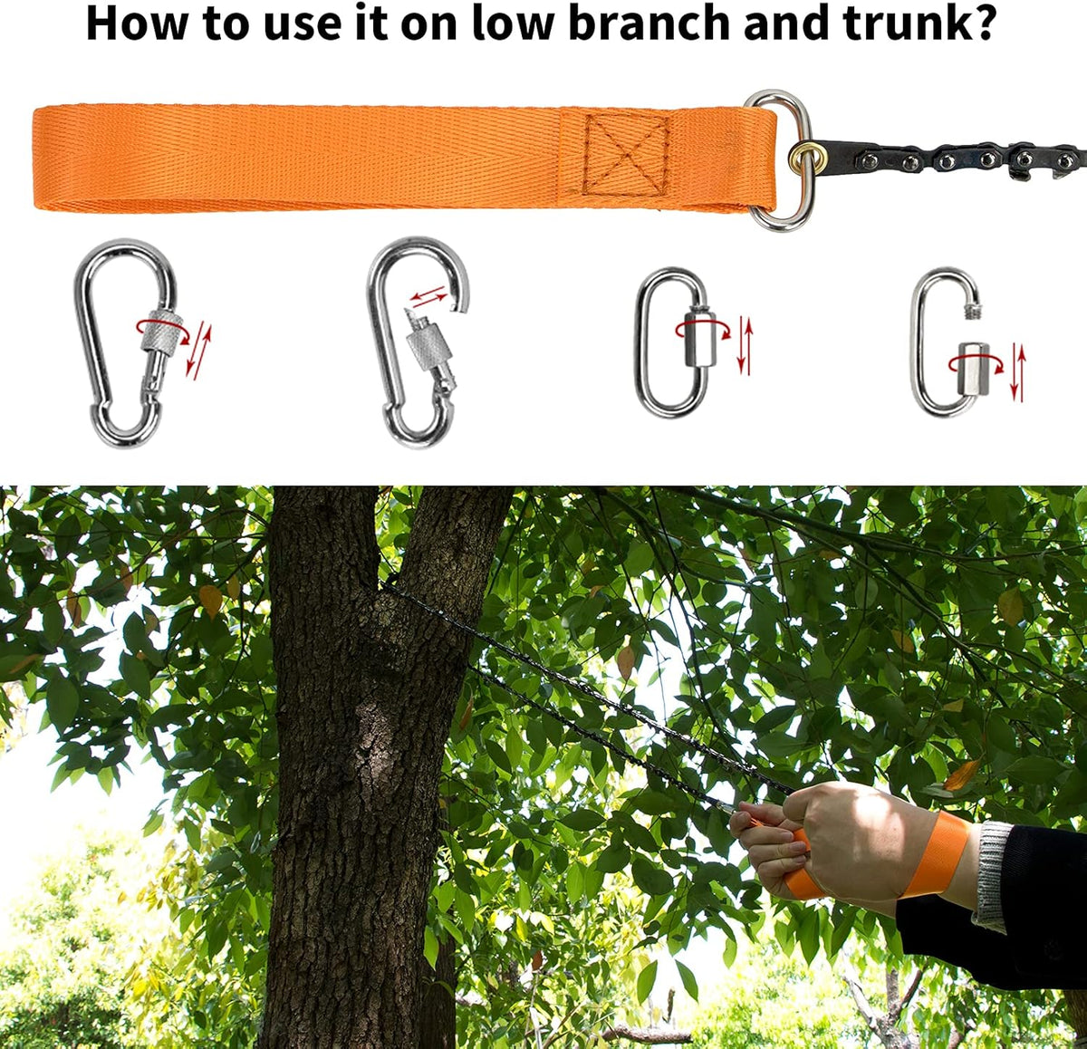 48 Inch High Limb Rope Saw with 44 Feet Rope O97313