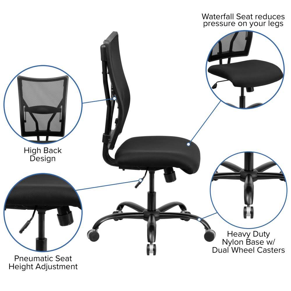 Big & Tall Black Mesh Executive Swivel Office Chair M741069