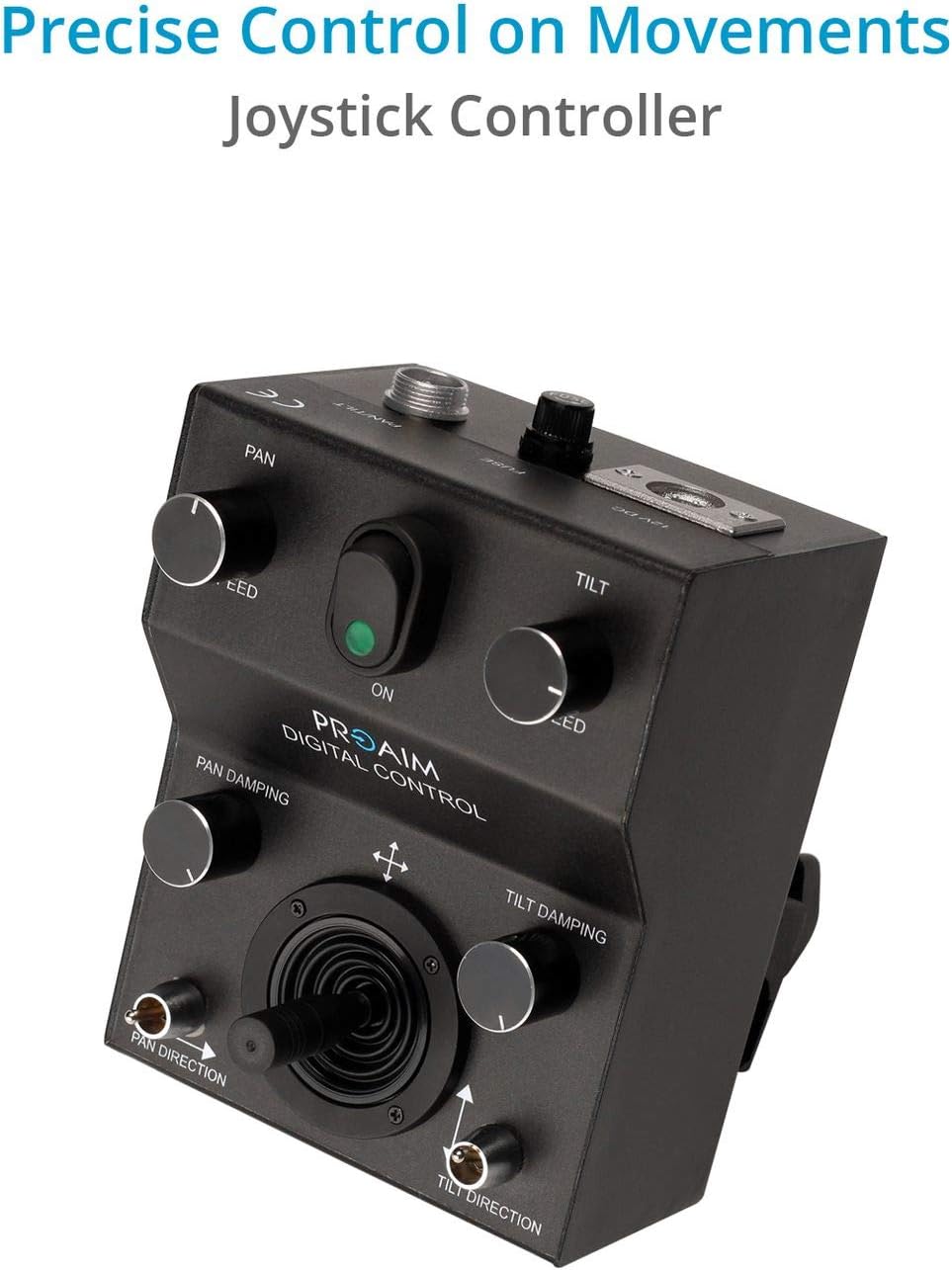 Gold Motorized Camera Pan Tilt Head with Joystick Control D612825