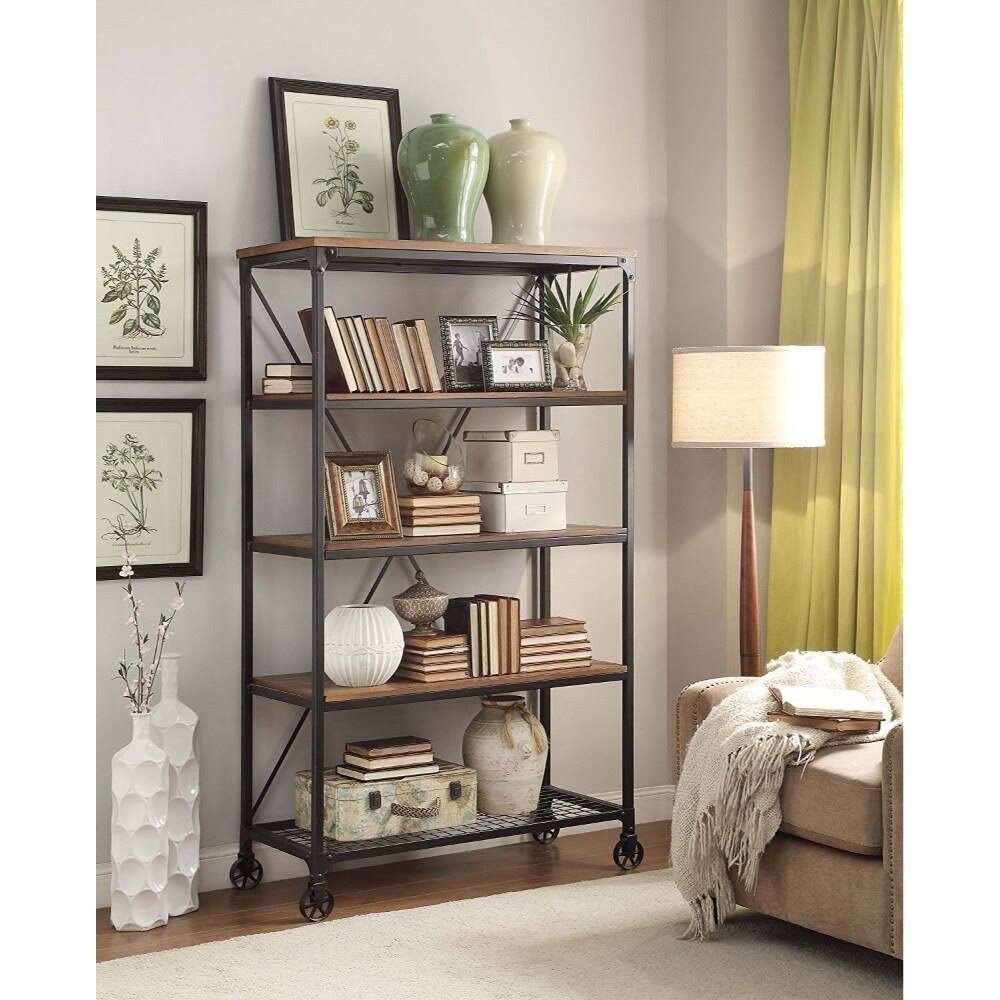 Brown Book Case with Shelves A5207