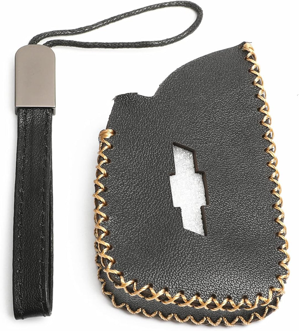Black Leather Key Fob Case Cover Pack of 2 U542417