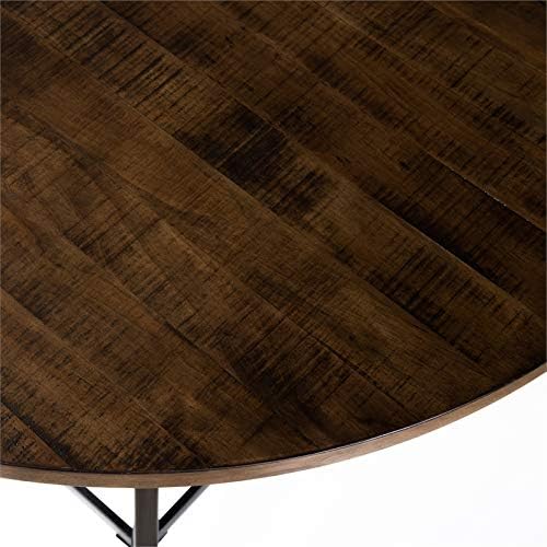 45 Round Counter Height Dining Table in Weathered Brown Gray H2703