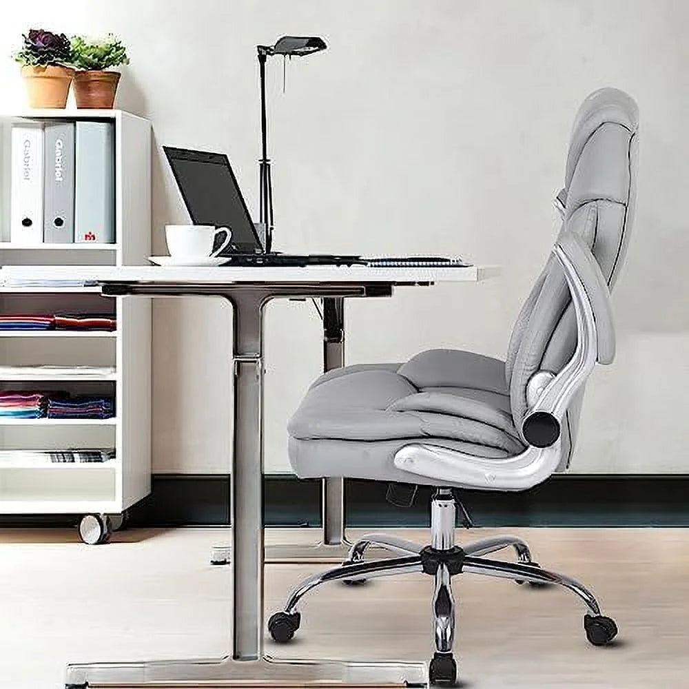 Executive Ergonomic PU Leather Office Chair with Lumbar Support A738
