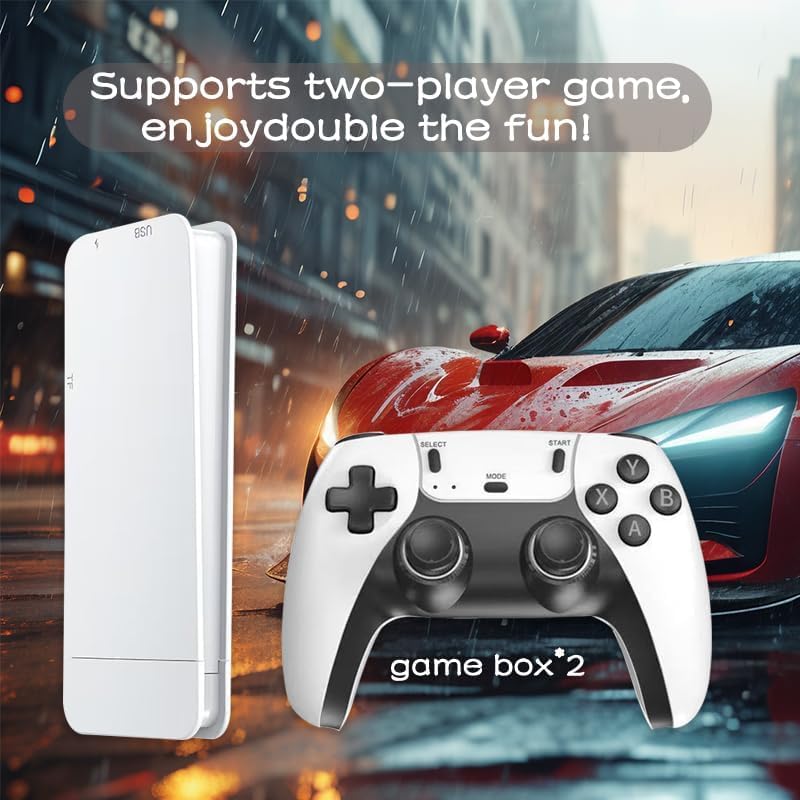 Wireless Retro Game Console Stick with 128G & 30000+ Games, 4K HDMI Output J39044