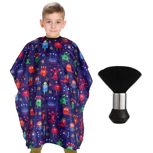 Kids Barber Cape with Neck Duster Brush M79580