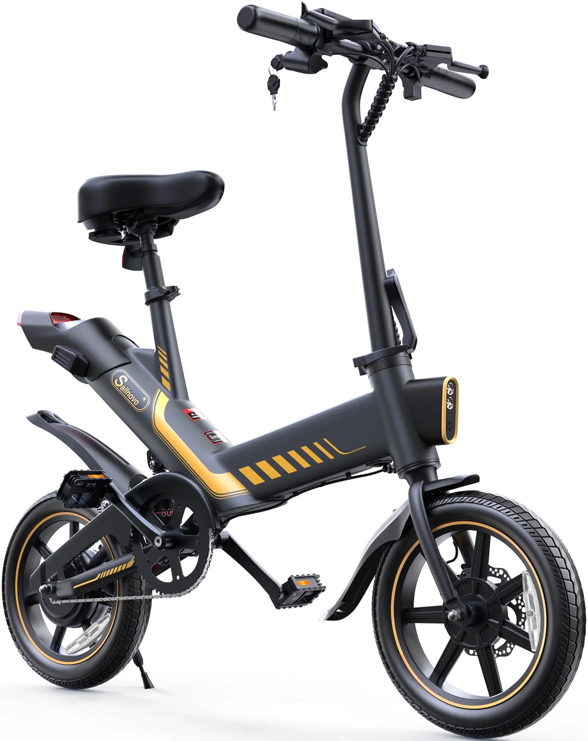 14'' Folding Electric Bike with Removable 36V Lithium-Ion Battery D4009